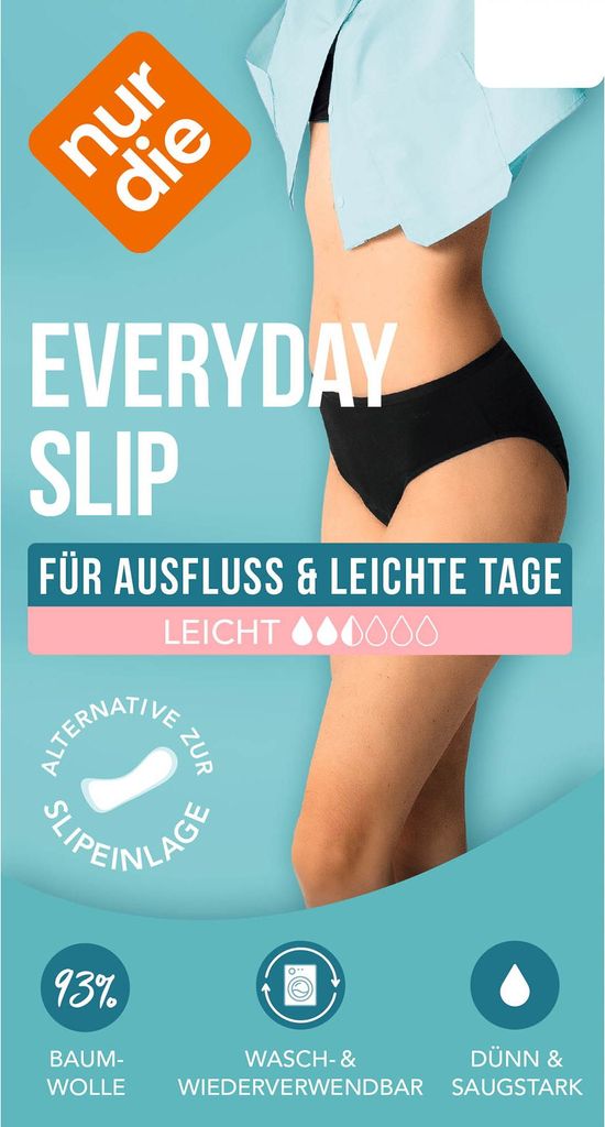 NUR DIE Hygienewäsche Everyday Slip schwarz 40-42 Produktbild 