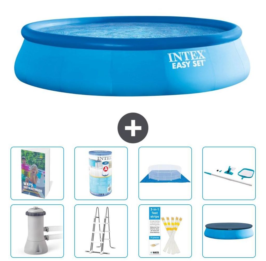 Easy Set Pool Rund - 457x107 cm - 9-teilig S542