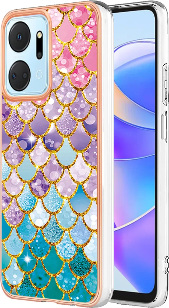 Cover Antiurto Honor X7a Silicone Morbido - Design Colorful Elegante