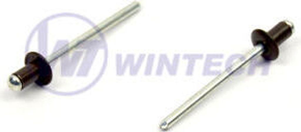 Niet DIN 7337 Al/st 4,0 x 8 RAL 8019 / Packung 500 Stück