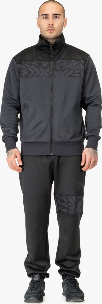 Herren Trainingsanzug normale Passform SPIRIT TRACKSUIT Black/Grey L Tapout