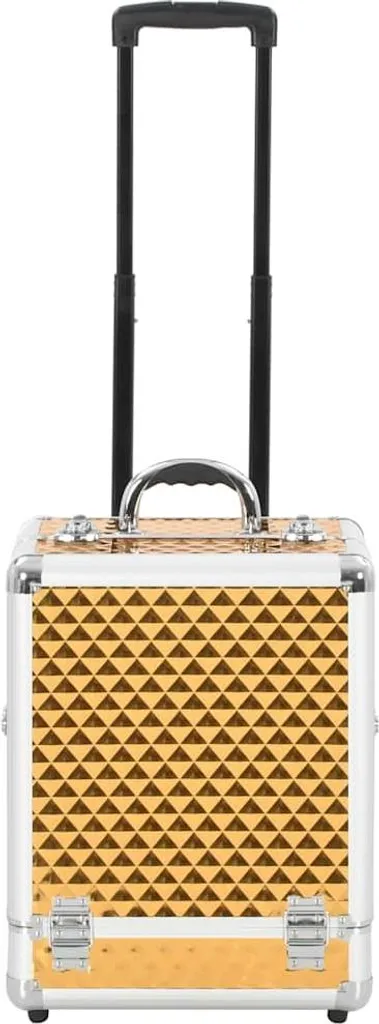 Beauty Case Trolley Oro vidaXL 35x29x45 cm - Must-Have Estetica
