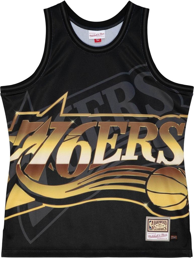 Mitchell & Ness Big Face 4.0 Fashion Tank Philadelphia 76ers black L
