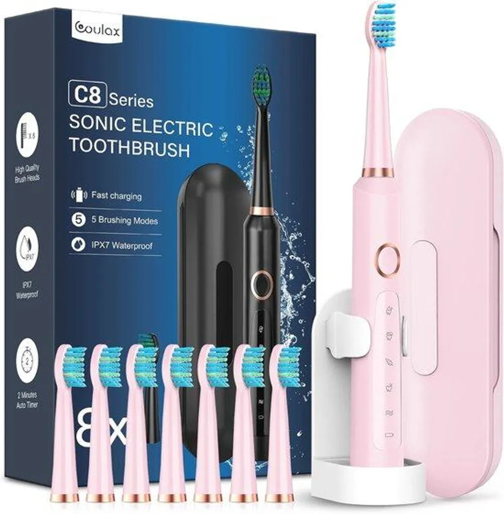 Brosse à dents électrique : finie la plaque avec 8 têtes et 5 modes