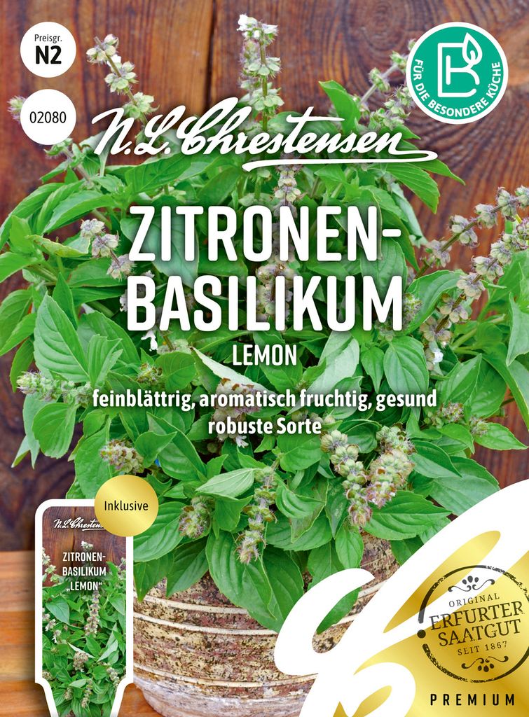 Zitronen - Basilikum Lemon | Basilikumsamen von N.L. Chrestensen