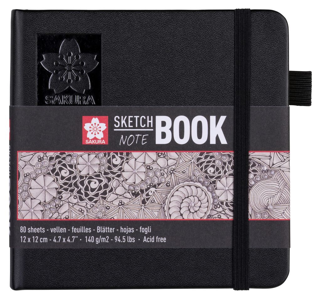 SAKURA Skizzenblock 140 g/m² – 80 Blatt, 9 – 21 cm - 12 × Produktbild 