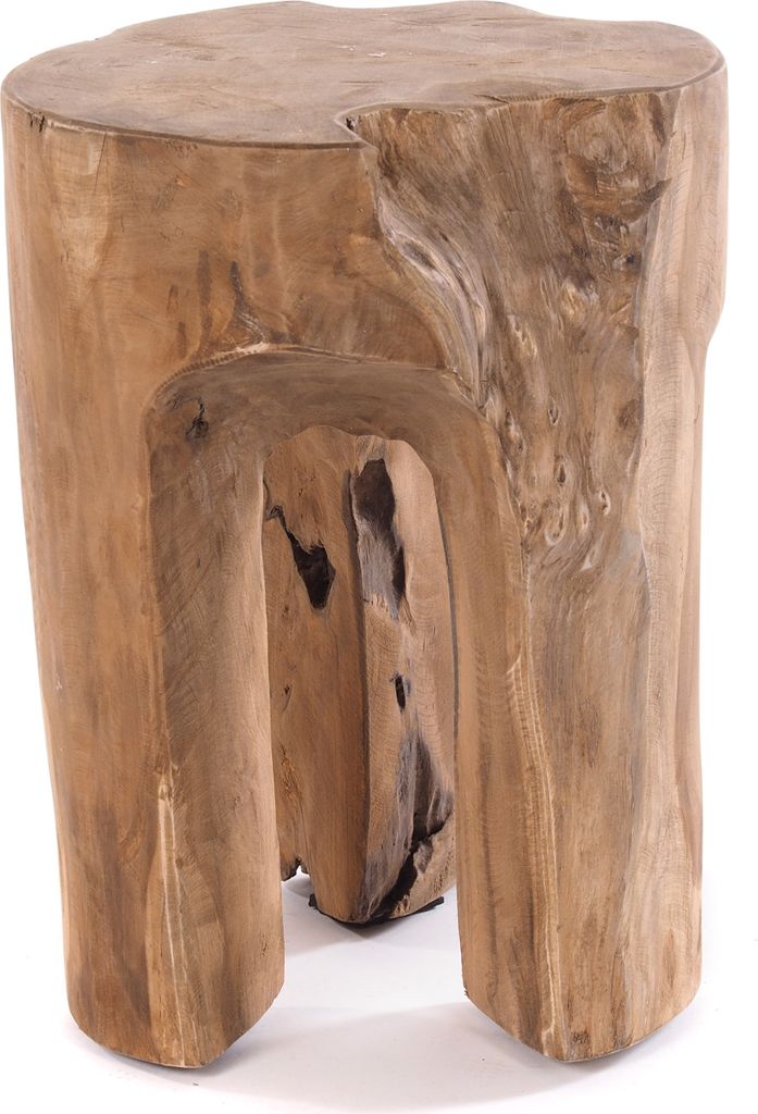 BAUMSTAMM HOCKER "LOG" | 41x29 cm (HxB), natur | Sitzhocker