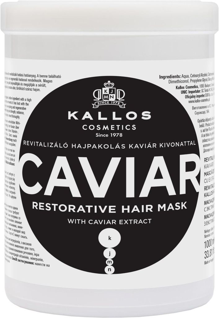 Kallos KJMN Maska Caviar do włosów z ekstraktem z kawioru, Obrázok produktu 
