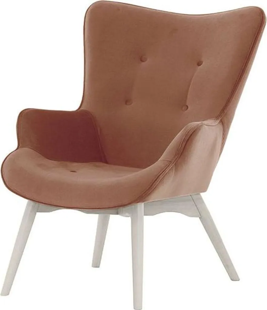 Fauteuil Ducan Velvet-Kronos 29 Blanc : Élégance et Confort Velours