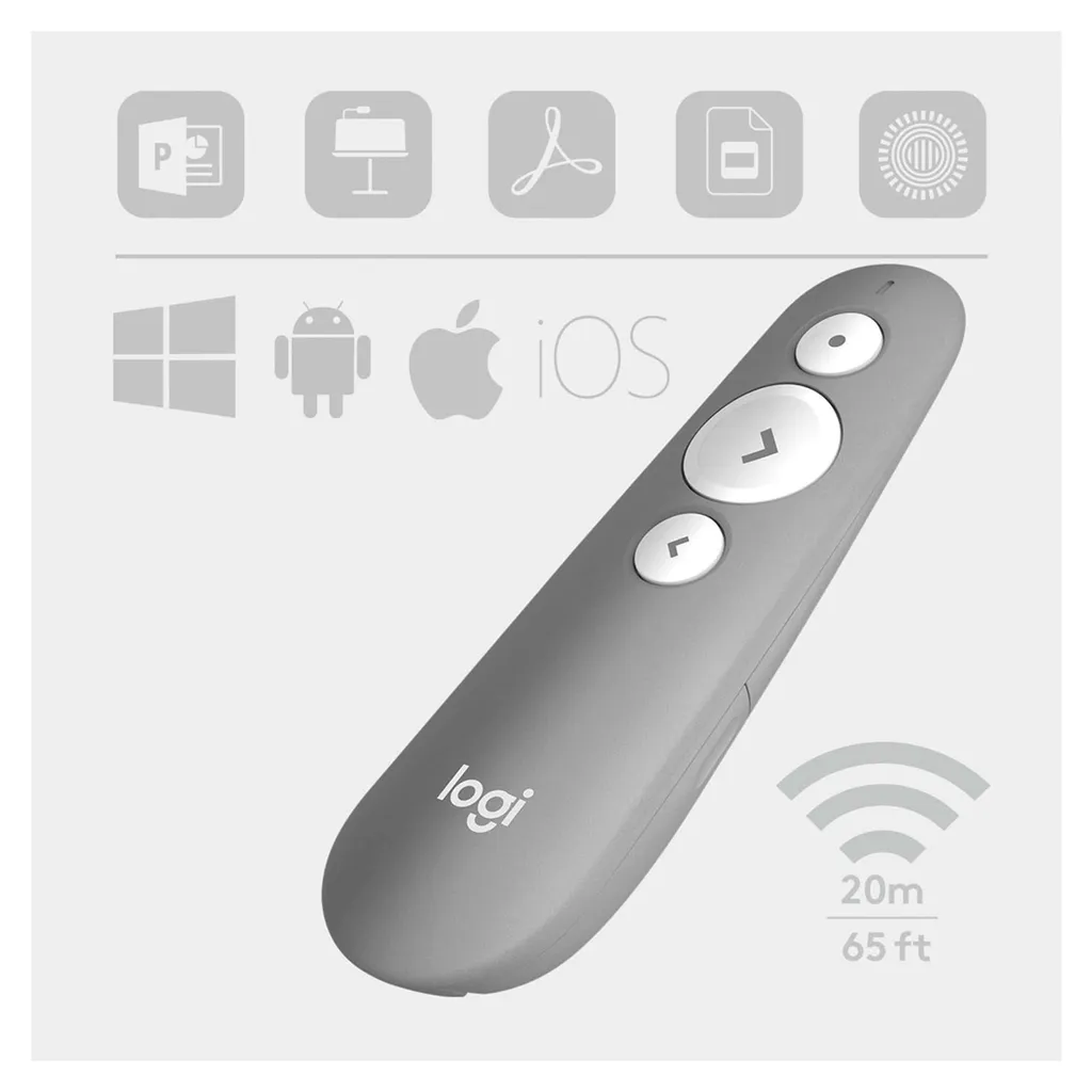 Télécommande de présentation Logitech R500s pointeur laser rouge - 23