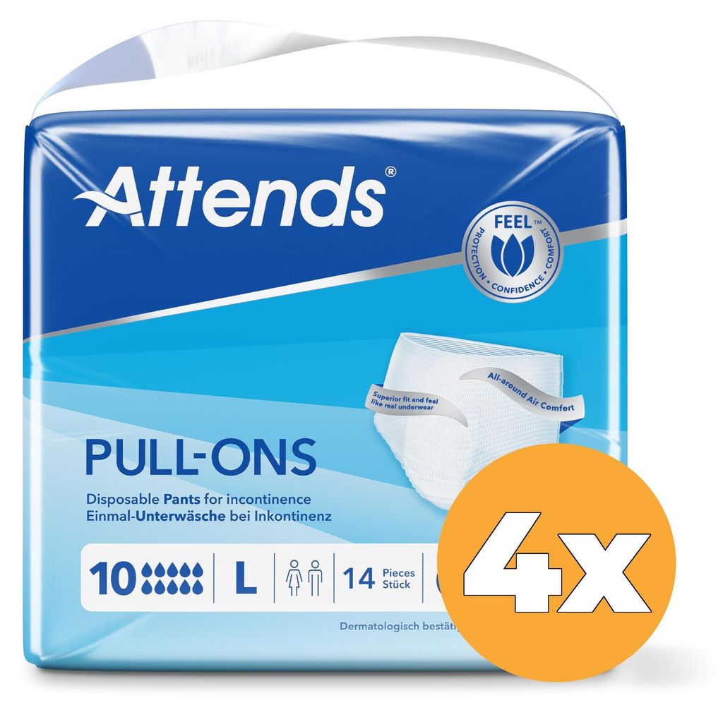 4x Attends Pull-Ons, Größe L (14 Stück) Produktbild 