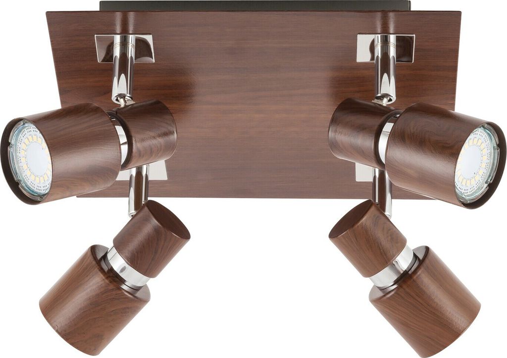 Rabalux 6008 Spots lampen Merkur GU10 4x MAX 50 Metall Metall Wenge