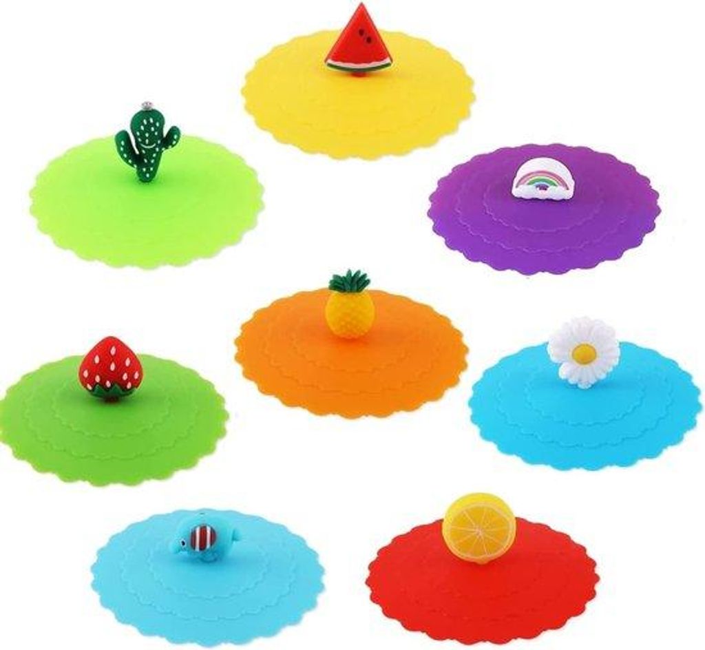 Couvercle en silicone pour verres, réutilisable, couvercle Image du produit 