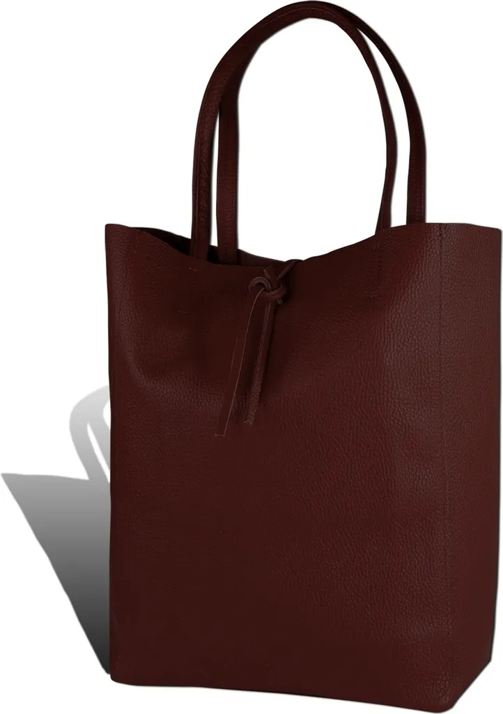 Grand Sac à Main Cabas Bordeaux Toscanto Format Shopper Chic 30x35cm