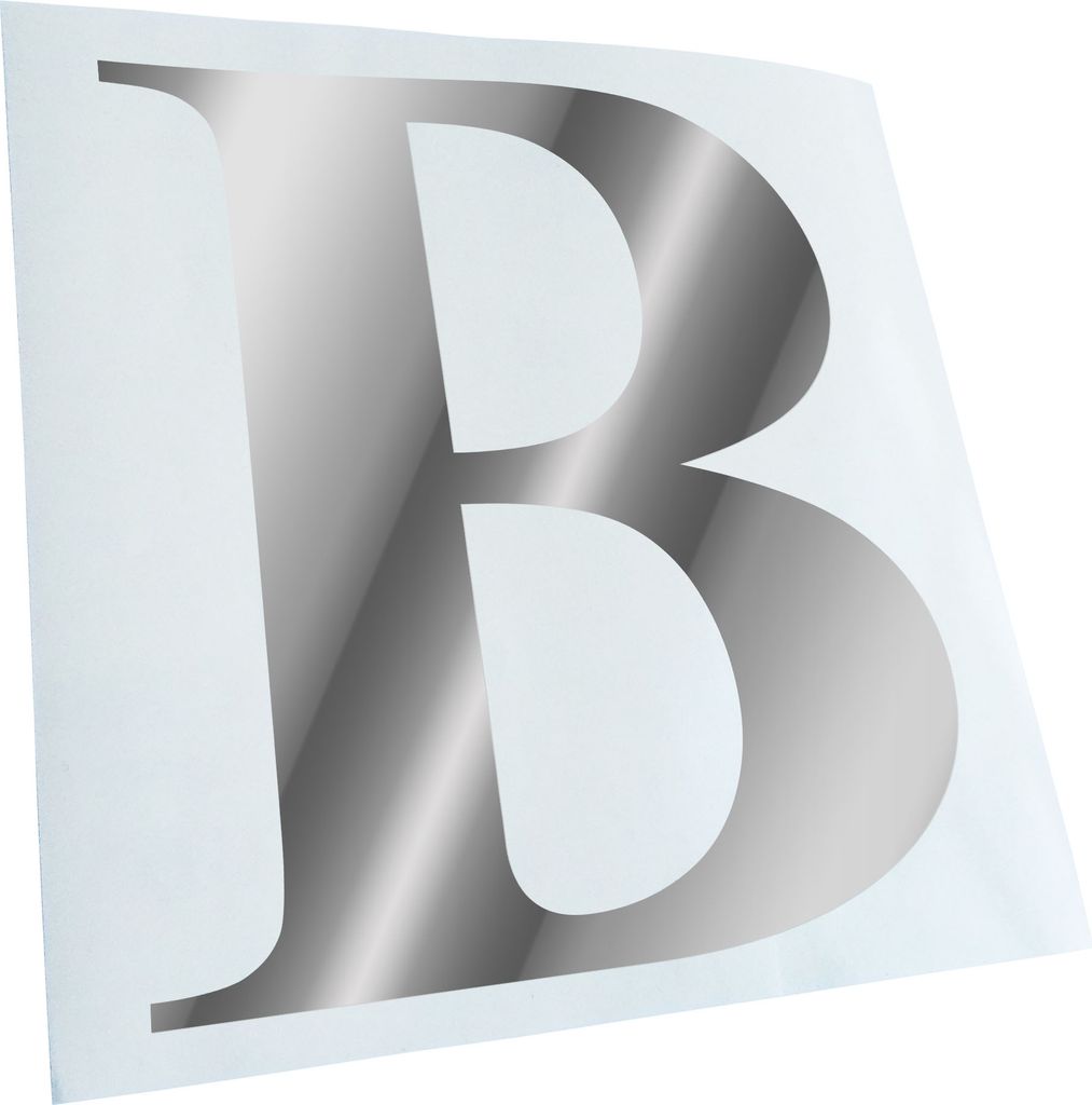Kiwistar - Autoaufkleber - Buchstabe B - Alphabet Heckscheibe - Aufkleber für Auto Kfz Fahrrad, LKW, Truck Mofa
