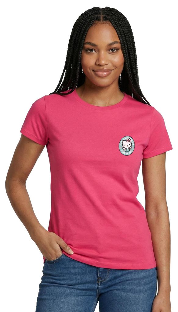Spreadshirt Hello Kitty Club Just Be You Frauen T-Shirt, L, Azalea