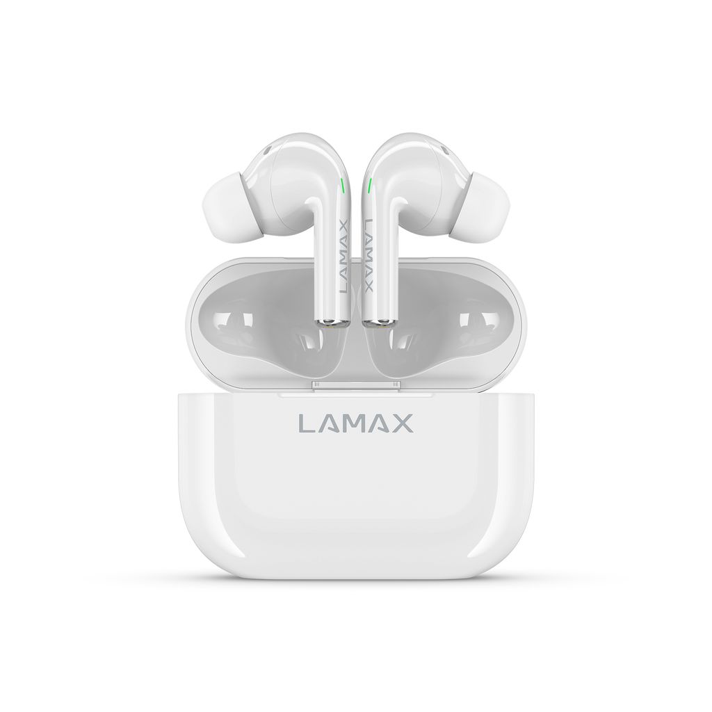 LAMAX In-Ear Clips1 white BT 5.3 Akku 35 Std. retail Immagine del prodotto 