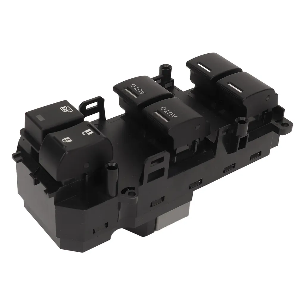Bouton de Commande de Lève-vitre Latéral avec Interrupteur Principal Noir