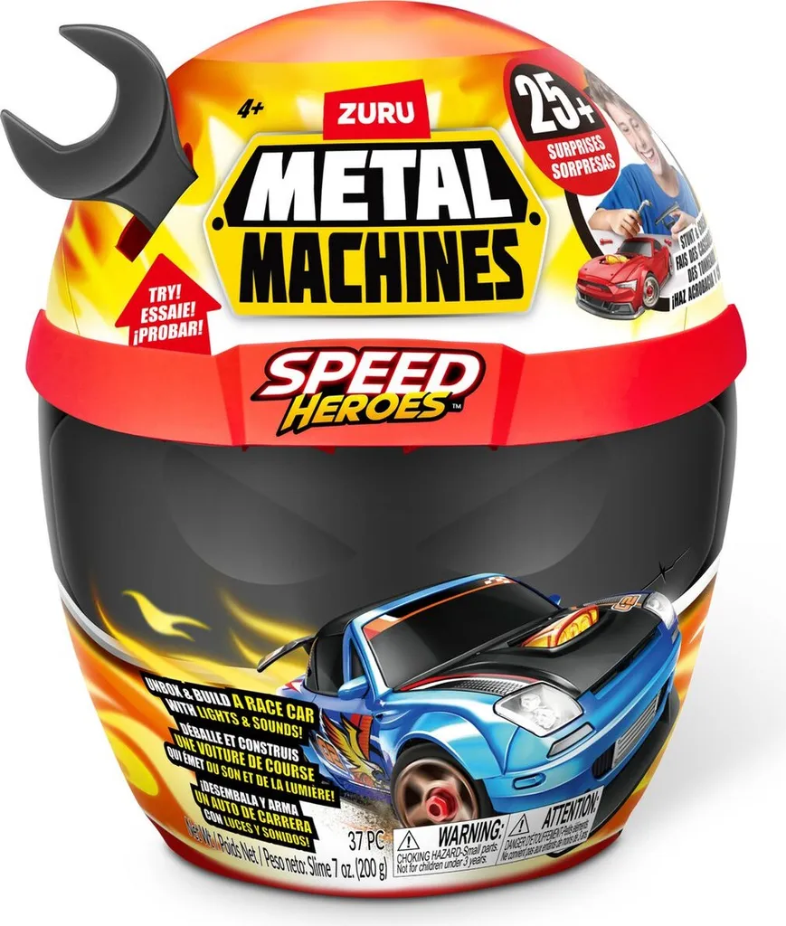 Zuru Metal Machines Speed Heroes : voiture de course jouet à assembler