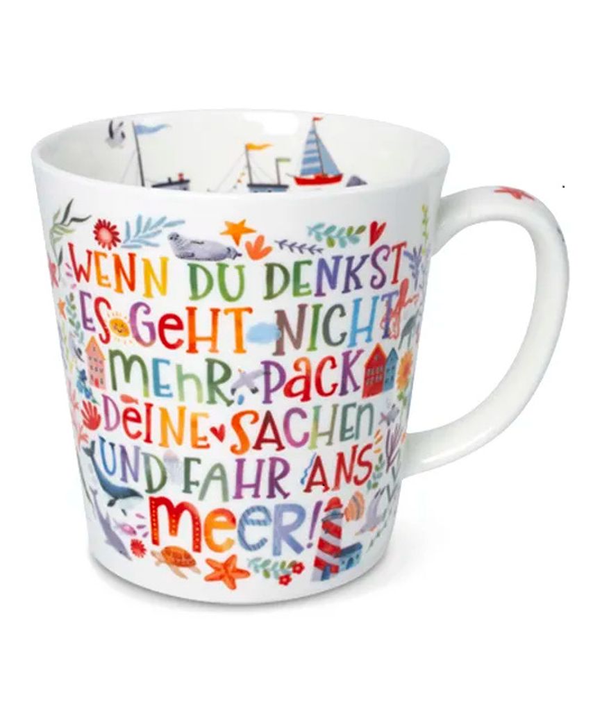 Kaffeebecher buntes Meer, Kaffeetasse Tassen Teetassen Produktbild 