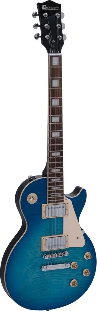 Guitare électrique LP-750 bleue dégradée avec double micro Humbucker
