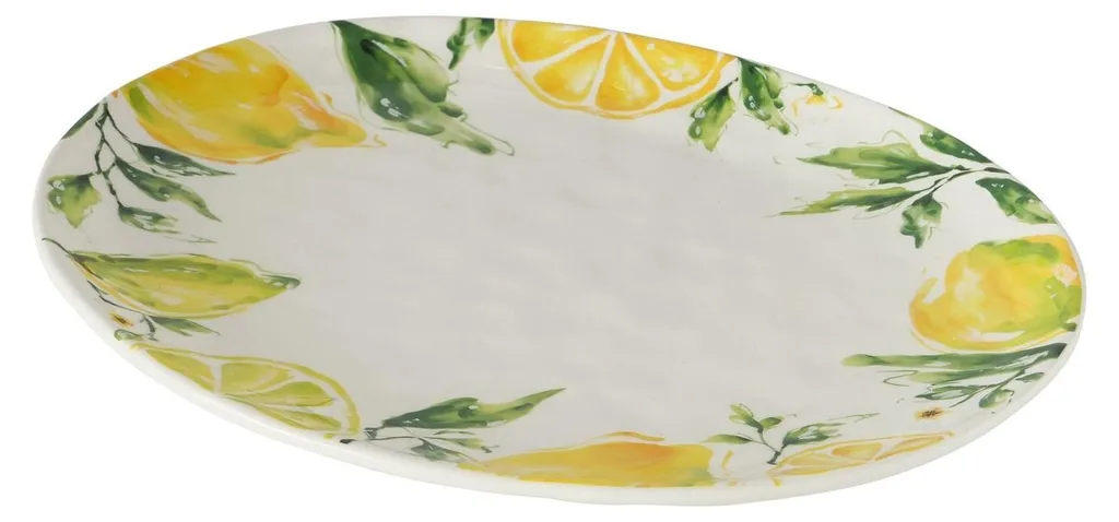 Plateau de présentation LEMONY pour apéritif et service en céramique 39cm