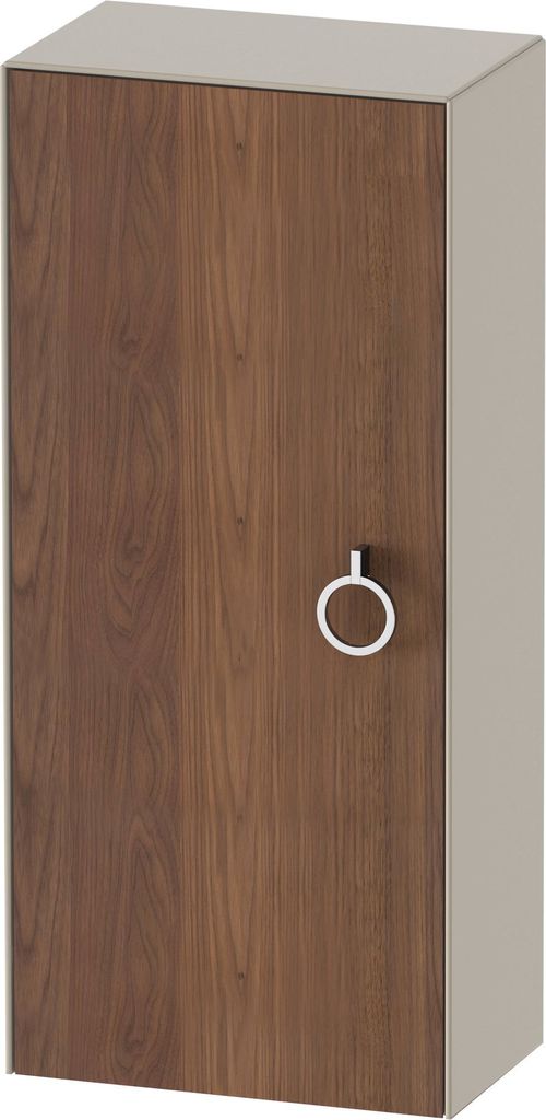 Duravit White Tulip Halbhochschrank, Breite 400 x Tiefe 240mm, eine Tür Anschlag links mit Griff, WT1323L7760
