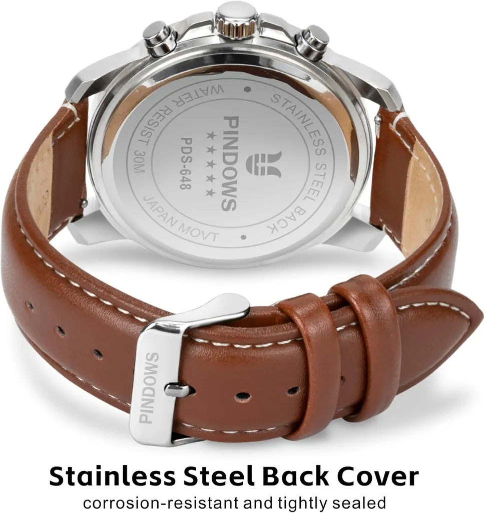 Orologio Cronografo Uomo Quarzo: Eleganza Impermeabile per Lavoro e Tempo Libero - 5