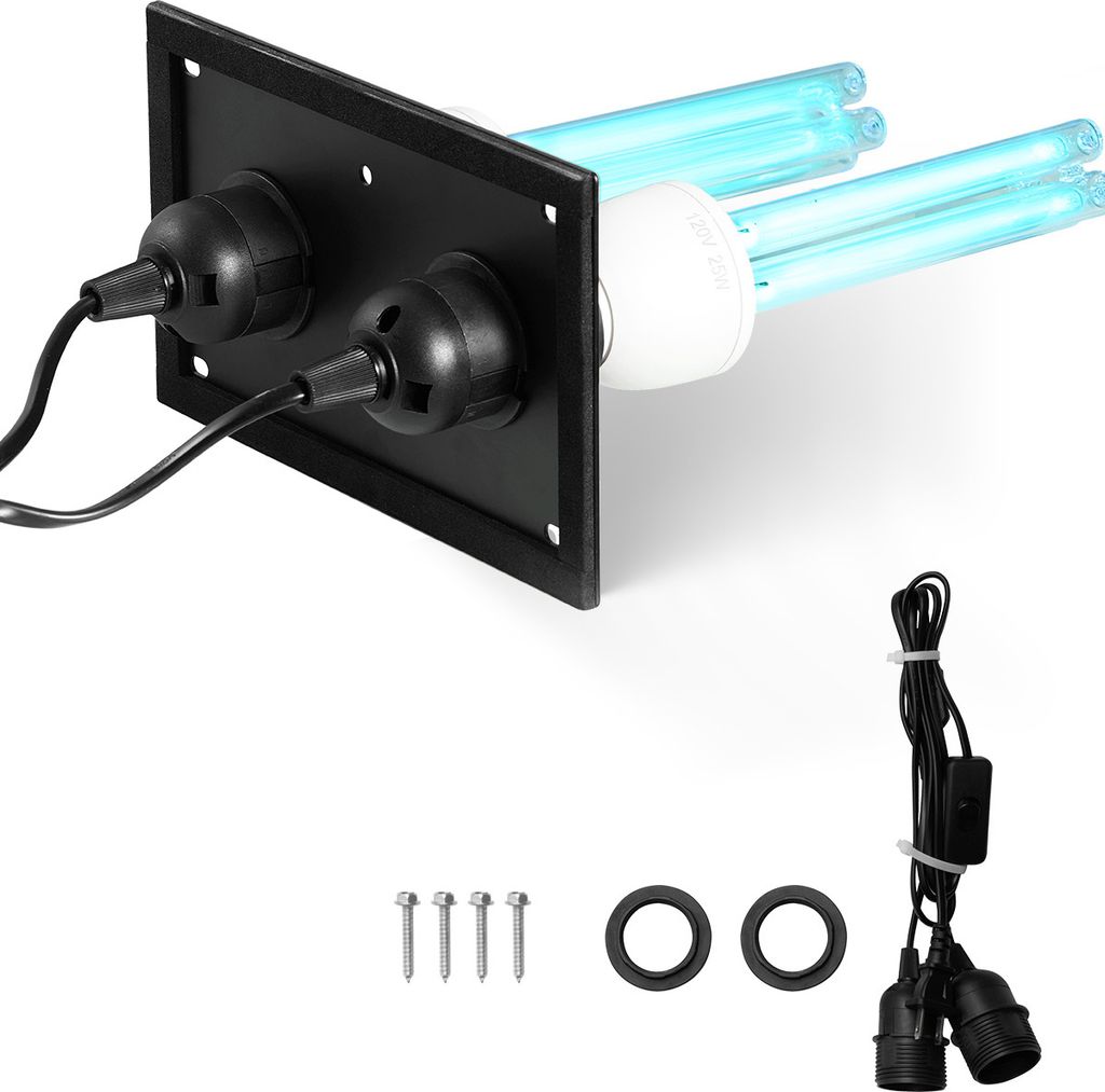 VEVOR HVAC-Luftreiniger für das ganze Haus, 50 W, 254 nm, Klimaanlagenkanal, UV-UVC-Licht-Luftreiniger, HVAC-UV-Licht-Klimaanlagen-Luftreiniger