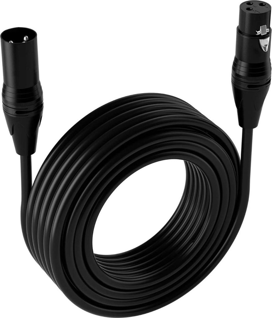 INF XLR Verlängerungskabel 3-polig, Kupfer PVC, 1M,3M,5M für Mikrofone 5 m