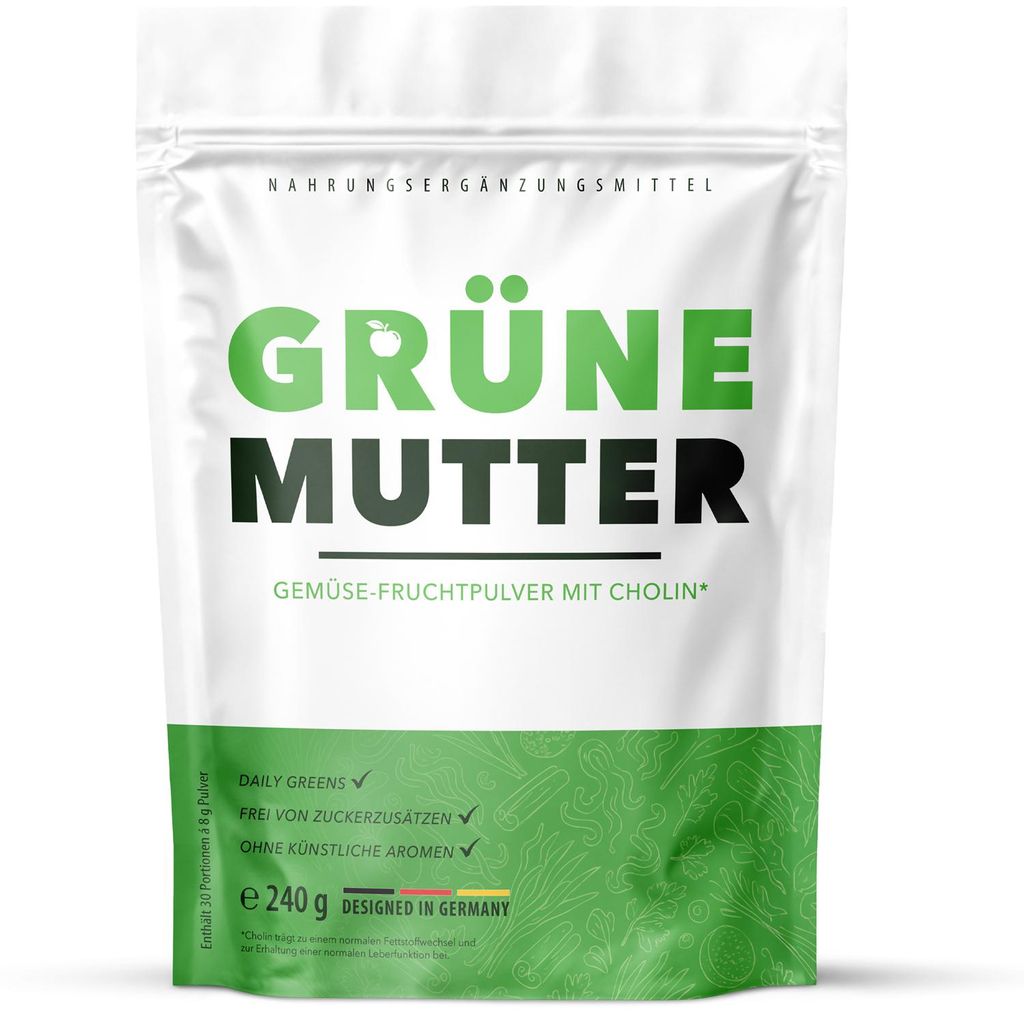 Grüne Mutter Pulver | Reich an Vitaminen | Einfache Anwendung | Inhalt 240g