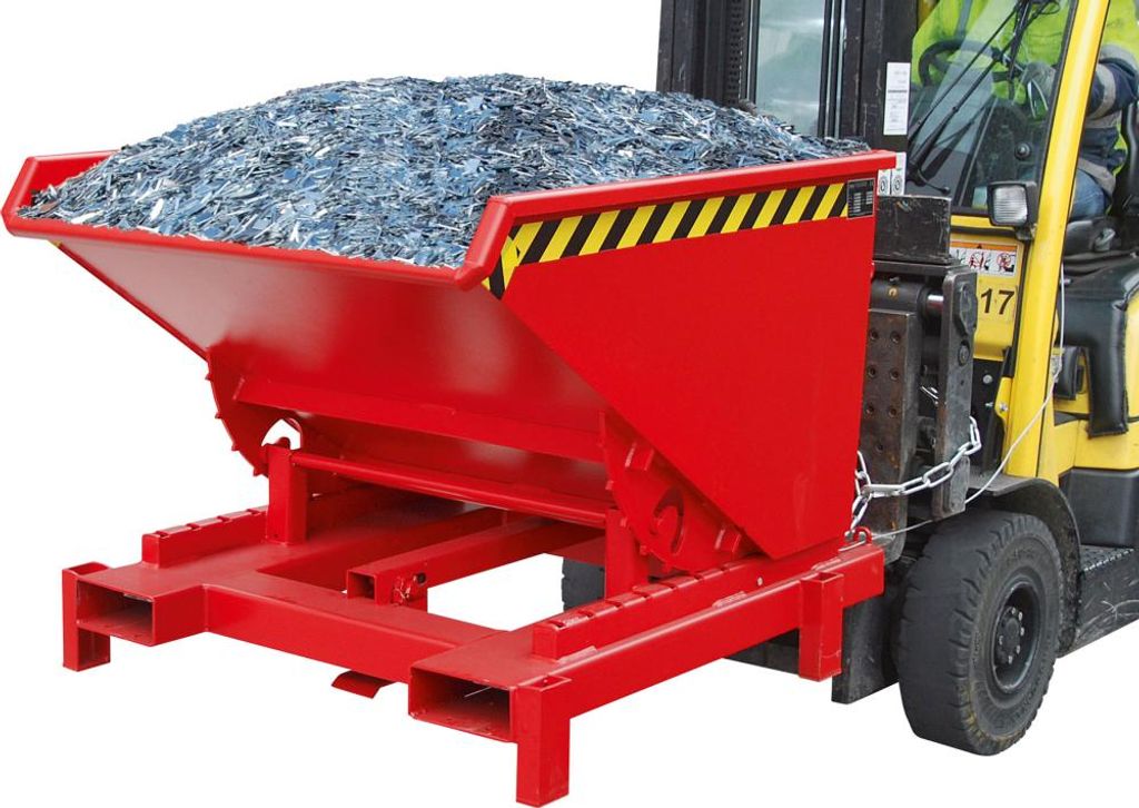 Bauer Schwerlast-Kipper SK 600, lackiert, Feuerrot