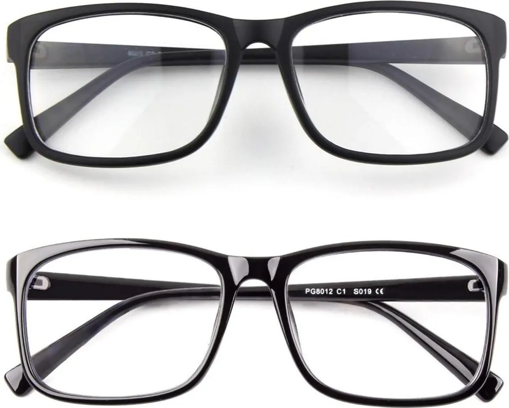 CGID CN12 Extra Slim Straight Nerd Brille Stile Geek a tema retrò