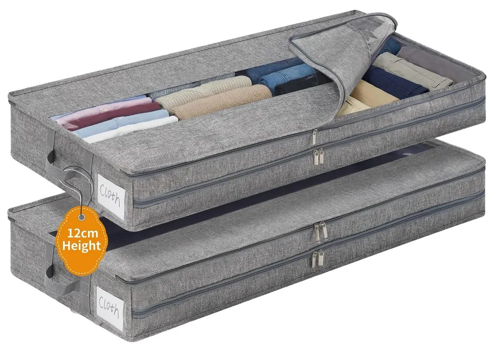 Housse de rangement sous lit grande capacité pour couettes et linge