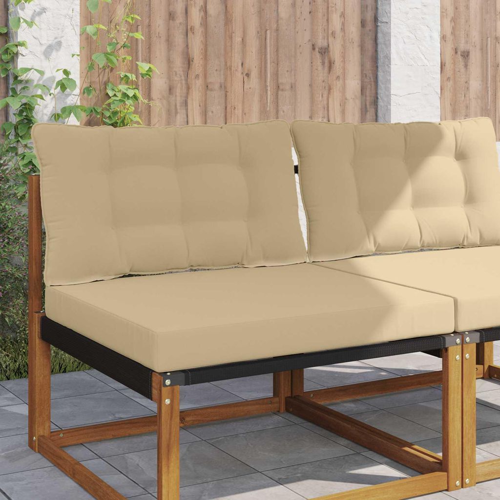 Sofakissen für draußen (2 pcs)- CLORIS - Beige Polyester - Gartenmöbelauflagen C1743