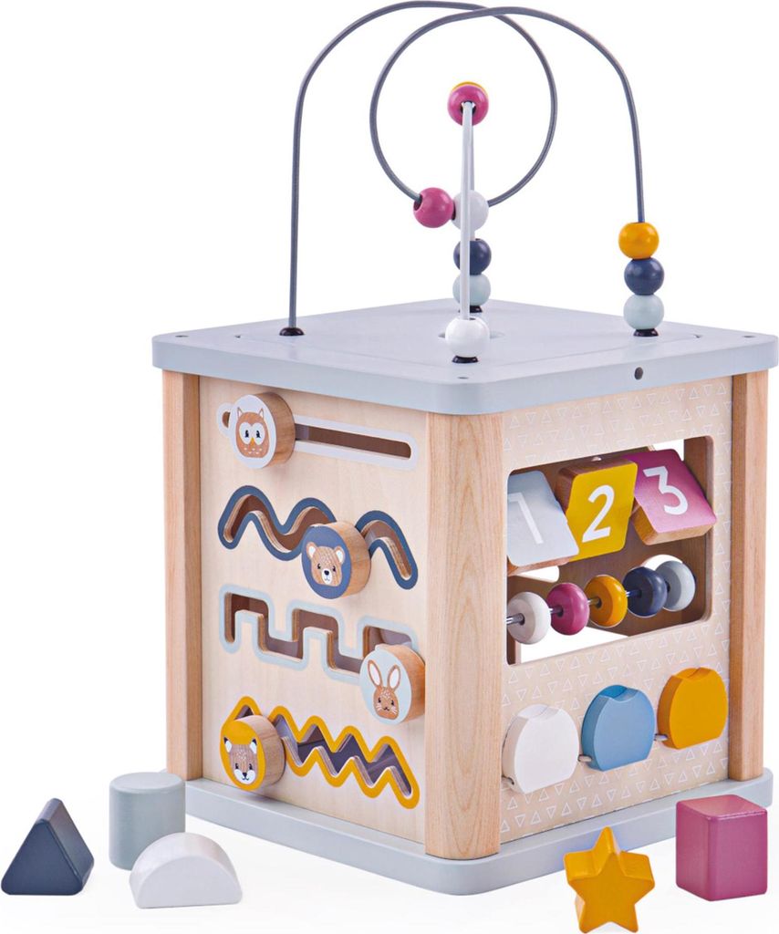 BigJigs Holz Aktivitätswürfel100% Lernspielzeug für Kinder