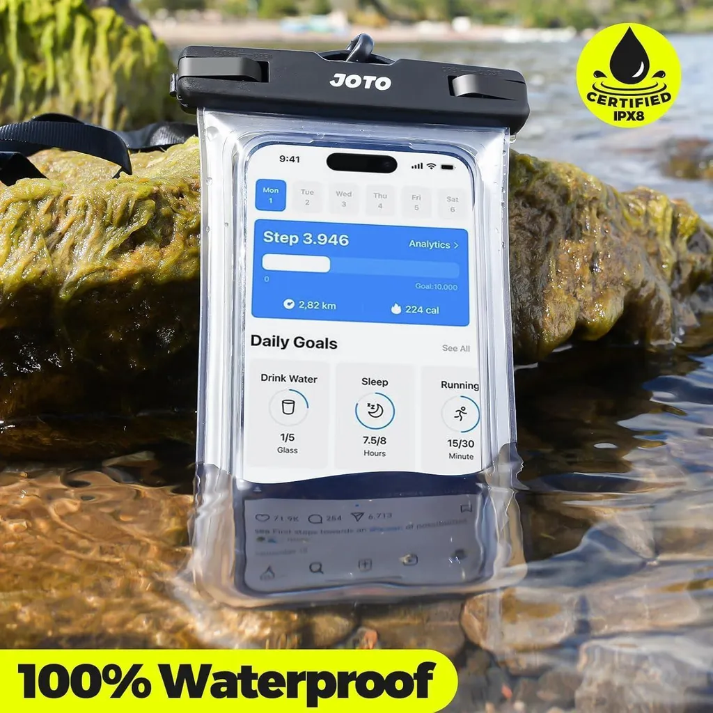 Housse étanche pour iPhone 15 Pro Max idéale pour plage et plongée