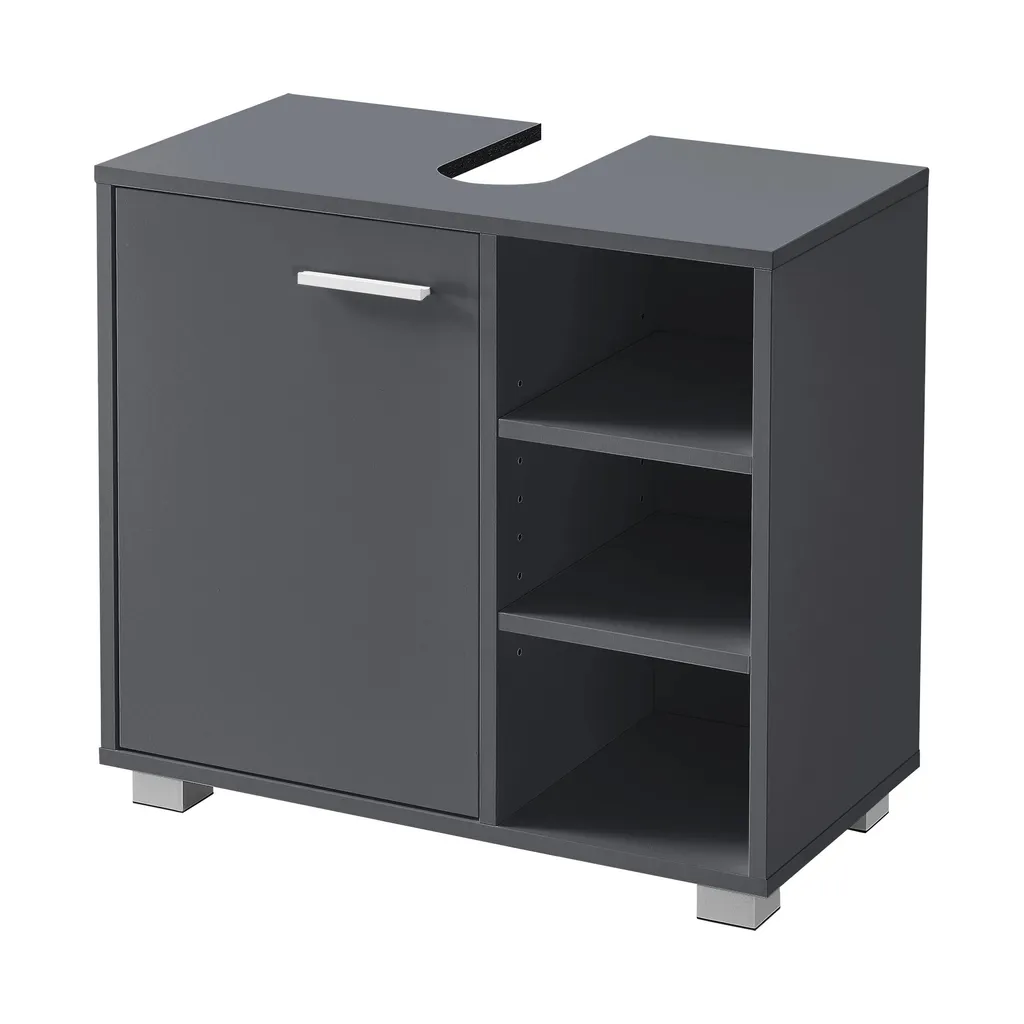 Lavabo Santino Grigio Scuro 60cm - Arredo Bagno In & Outdoor Moderno