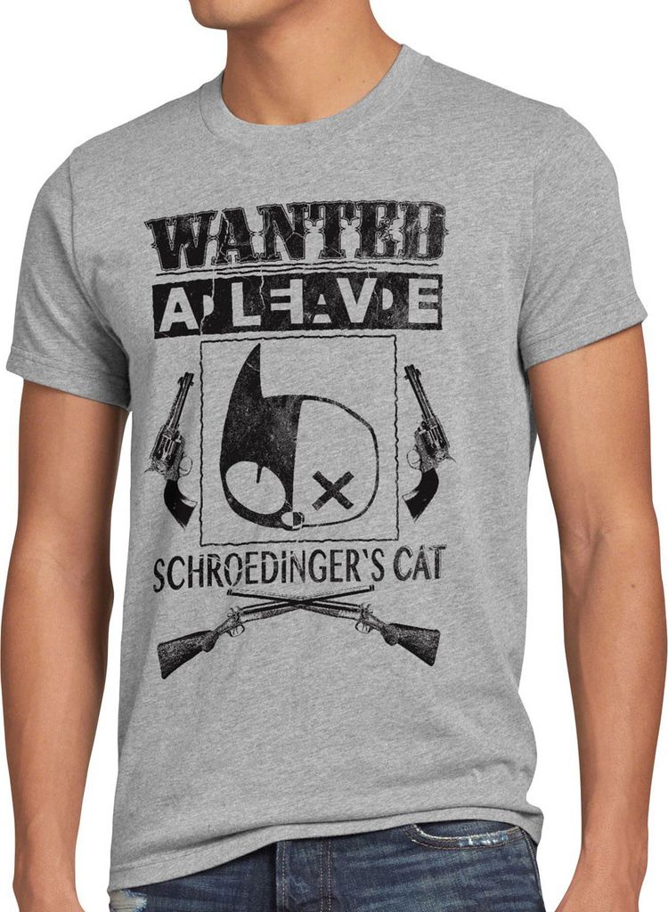 style3 Wanted Schroedinger's Katze Herren T-Shirt sheldon