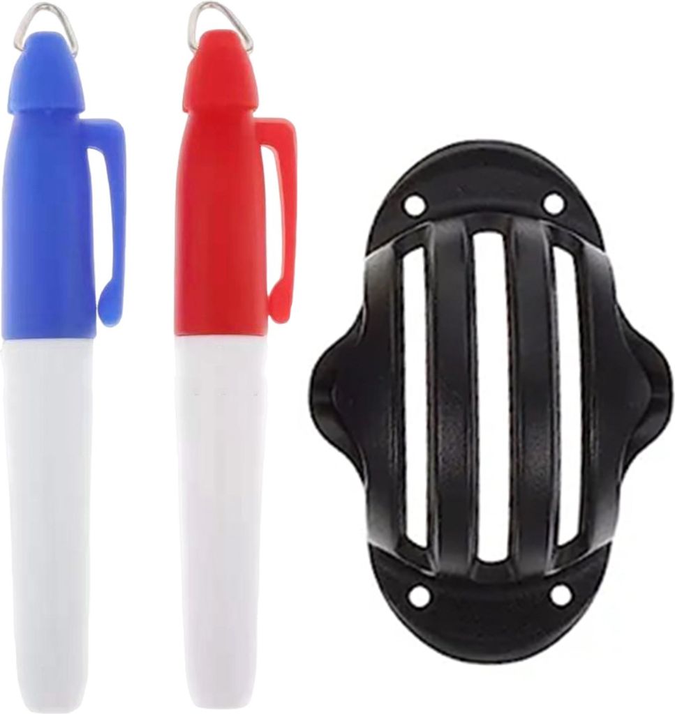 Golfball-Linienmarker, Golflinien-Schubladenwerkzeug, Markierungsschablone und Stifte-Set, Golfball-Ausrichtungsmarkierungswerkzeug, Golfzubehör