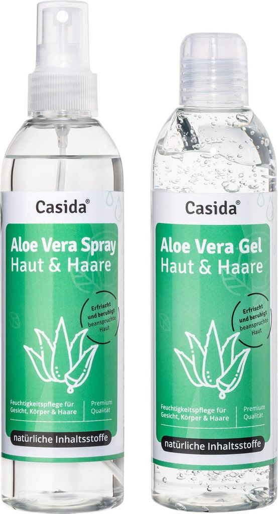 Aloe Vera - Haut & Haare Gel & Spray Set 400ml