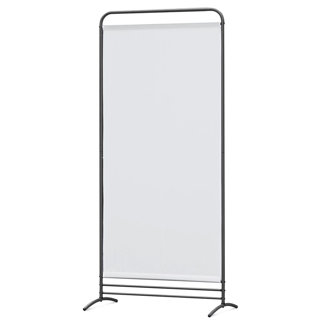 Angel Living Paravent 1 Teilig 81 x 180 cm Stoff Raumteiler Trennwand Balkon Sichtschutz Stellwand Natürlich
