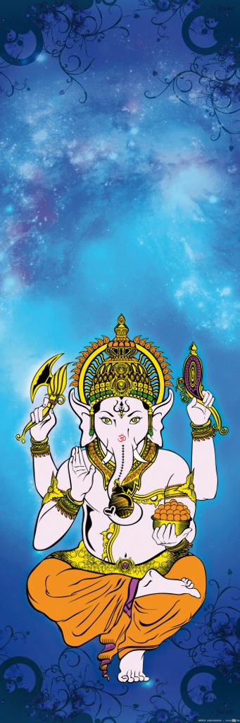 Spiritualität Kunstdruck Bild - Ganesha, Entferner Der Hindernisse (91 x 30 cm)