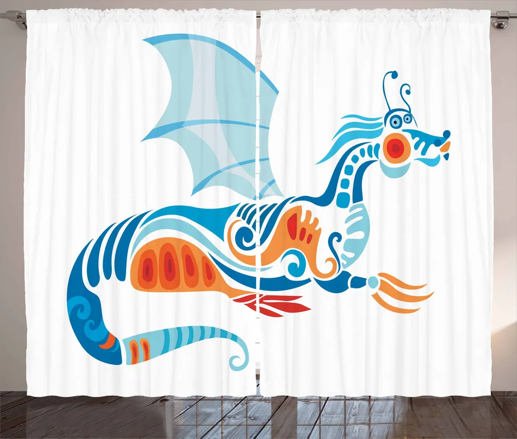 Tenda Abakuhaus Drago Mitologico 280x245 cm - Arredo Fantasy Rustico - 1