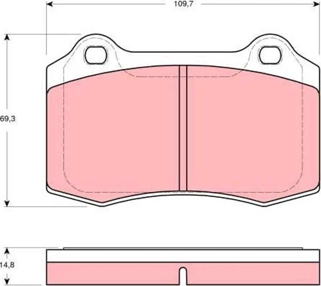 Plaquettes de frein silencieuses OE 4254C6 pour Volvo S60 et Ibiza