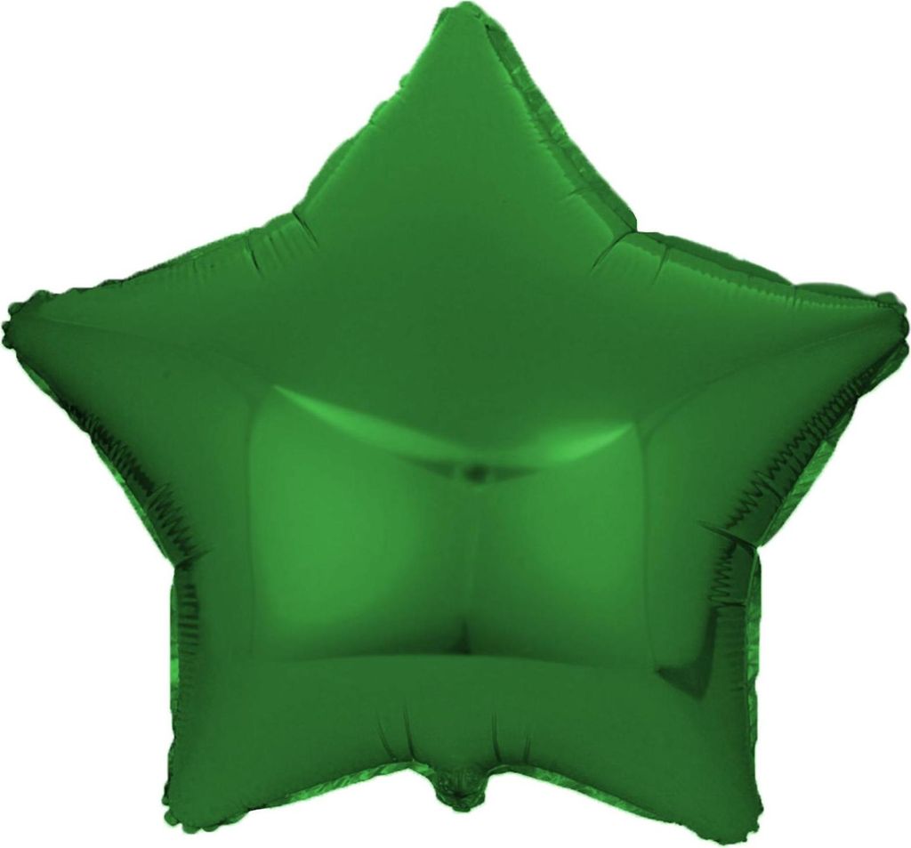 Folienballon Stern, grün, ca. 45 cm