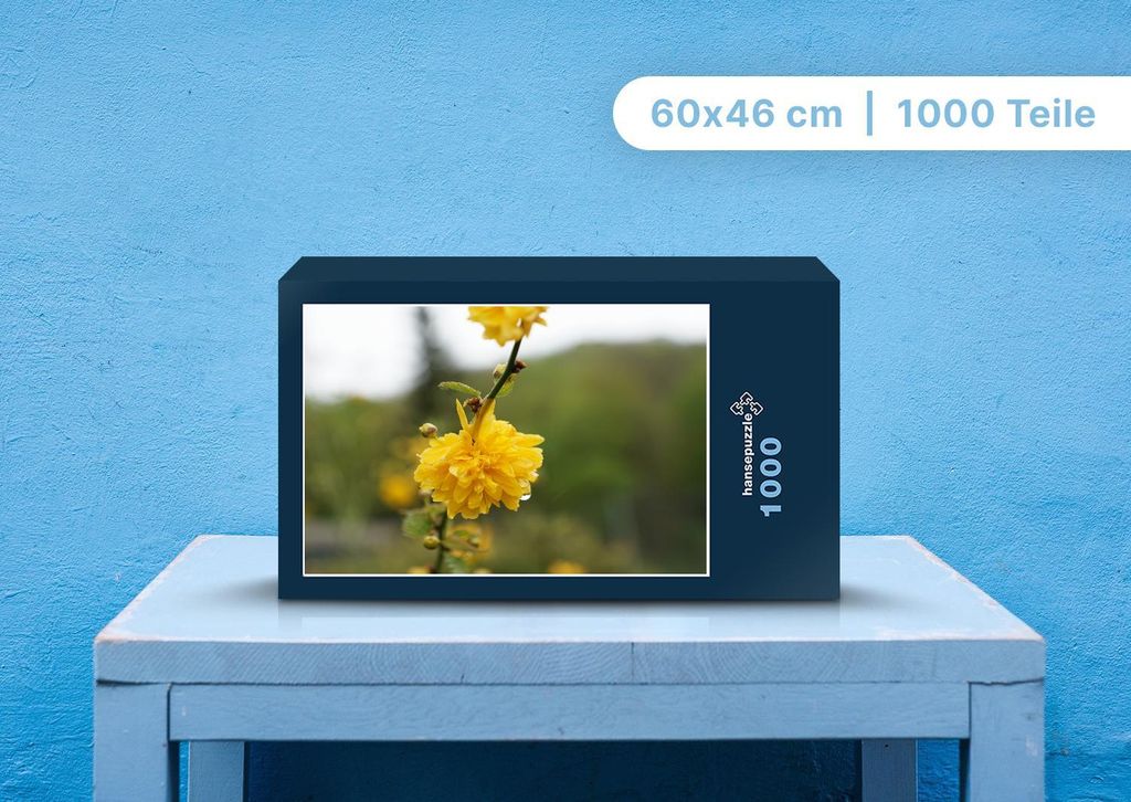 hansepuzzle 98730 - Blume Puzzle, 1000 Teile, Natur, 60,0 x 46,0cm mit hochwertiger Aufbewahrung, Kartonbox und wiederverschließbarem Beutel