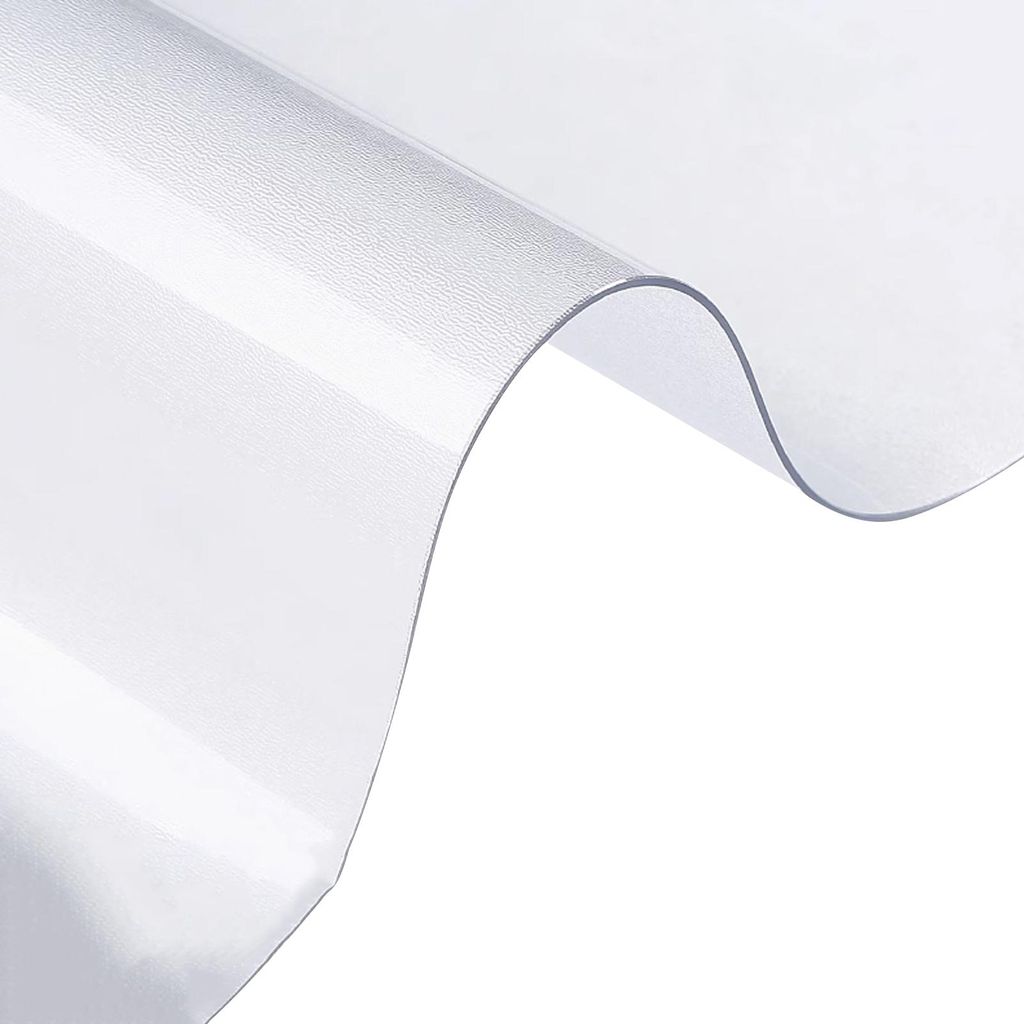 Transparente Tischschutz-Tischdecke, wasserdicht, 0,8 mm dick, aus Kunststoff, schützt vor Kratzern und Flecken auf Esstisch und Küchenkommode.
