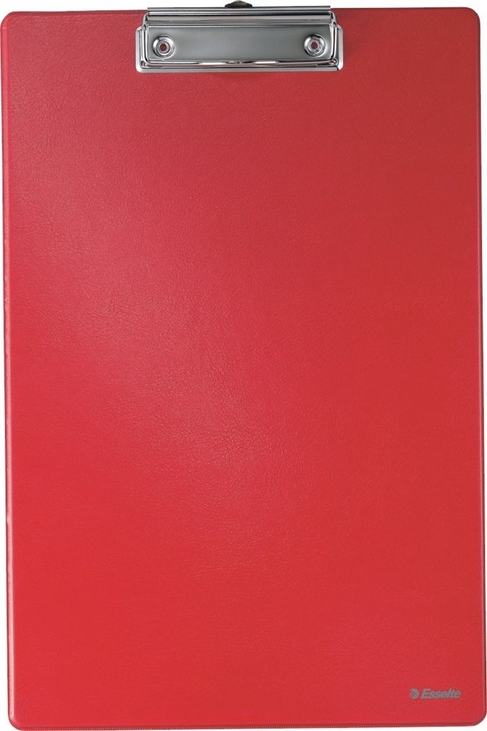 Klemmbrett A4 PP-Folie rot Packung mit 10 Stück