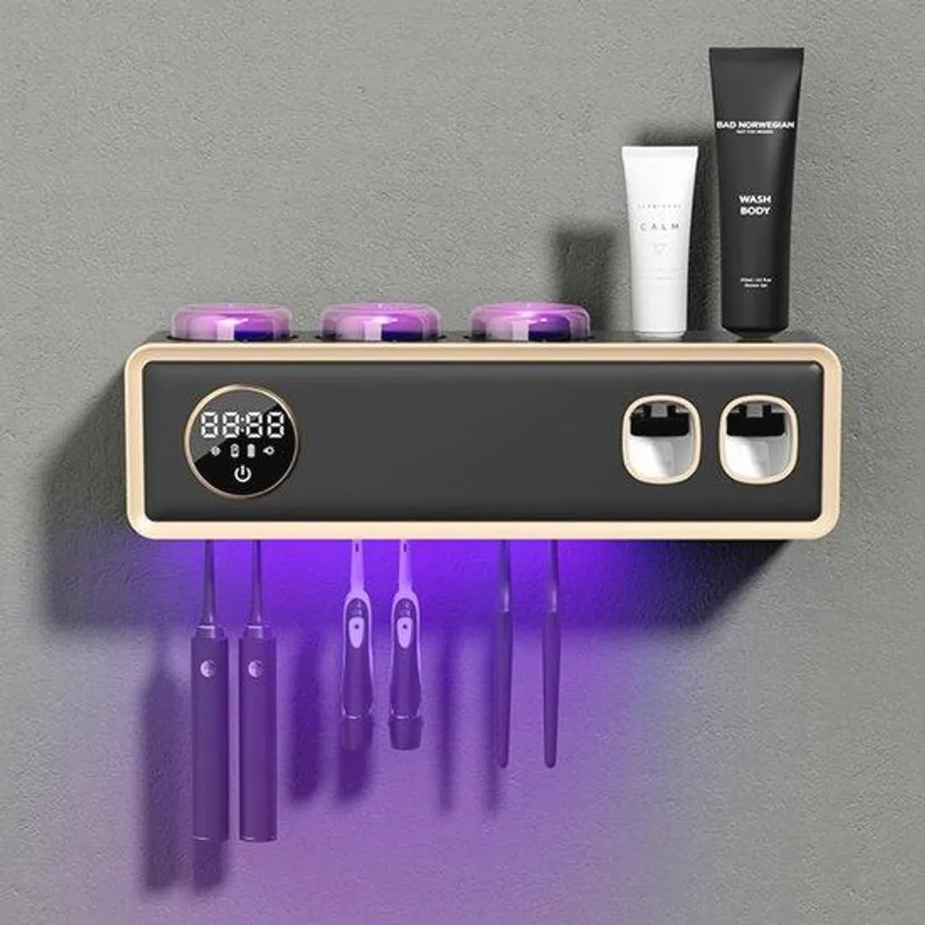 Porte-brosse à dents UV : fini les bactéries et le gaspillage dentifrice